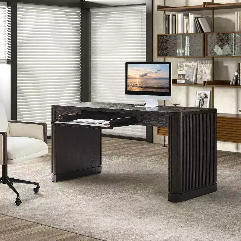 Scrivania Moderna Araoz con Prese di Corrente Integrate|HULALA HOME