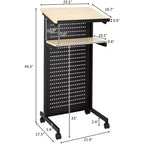 VINGLI Leggio mobile, podio portatile per discorsi in aula, scrivania multi-funzione per laptop con fermo laterale