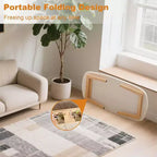 Tavolino Pieghevole in Legno, 100x50 cm, Tavolo Pieghevole per Laptop e Studio per Piccoli Spazi, Scrivania Bassa per Camera da Letto, Ufficio, Appartamento, Dormitorio