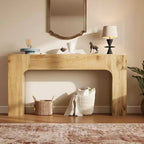 COZONY Tavolo Consolle Lungo, Tavolo da Divano Rustico in Legno per Ingresso, Corridoio e Soggiorno