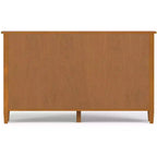 Norfolk MOBILE CONTENITORE A 8 CUBI largo 145 cm in LEGNO MASSELLO, in stile Transizionale, Marrone Dorato Chiaro