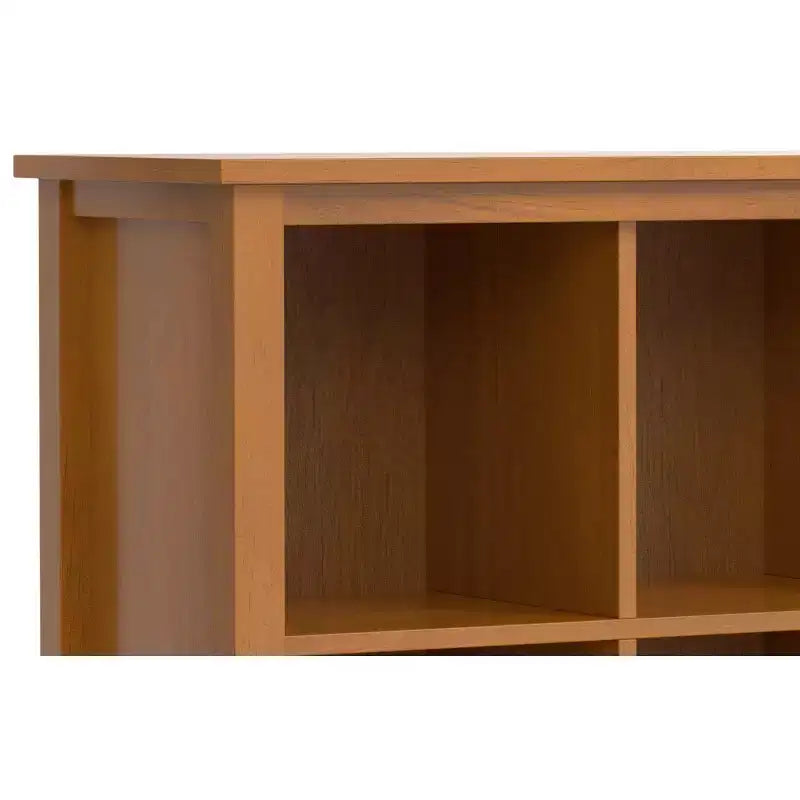 Norfolk MOBILE CONTENITORE A 8 CUBI largo 145 cm in LEGNO MASSELLO, in stile Transizionale, Marrone Dorato Chiaro
