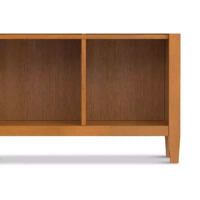 Norfolk MOBILE CONTENITORE A 8 CUBI largo 145 cm in LEGNO MASSELLO, in stile Transizionale, Marrone Dorato Chiaro