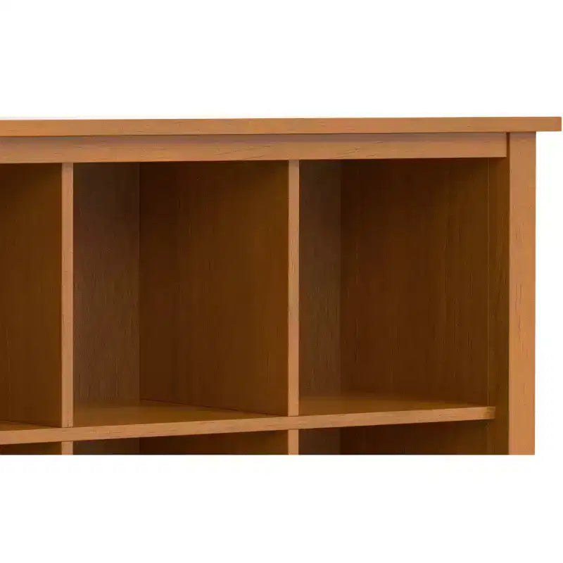 Norfolk MOBILE CONTENITORE A 8 CUBI largo 145 cm in LEGNO MASSELLO, in stile Transizionale, Marrone Dorato Chiaro