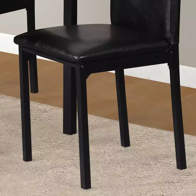 Set da pranzo GDFStudio Nolan da 5 pezzi con struttura in metallo e piano in finto marmo