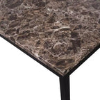 Set da pranzo GDFStudio Nolan da 5 pezzi con struttura in metallo e piano in finto marmo