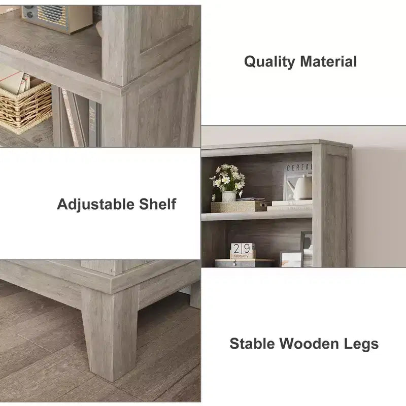 COZONY Set di 2 Librerie a 5 Ripiani - Libreria Stretta Alta 180cm con Ripiani Regolabili e Gambe in Legno, per Soggiorno, Ufficio, Camera da Letto