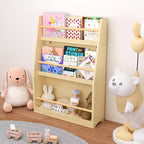 Libreria per bambini a 3 ripiani, porta libri per bambini, aiuta a mantenere in ordine camere da letto, sale giochi e aule, naturale
