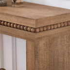 TUYOHW Tavolo Consolle Moderno, Elegante Tavolo da Ingresso con Bordo Decorativo Perlinato, Tavolo da Corridoio per Soggiorno, Ingresso