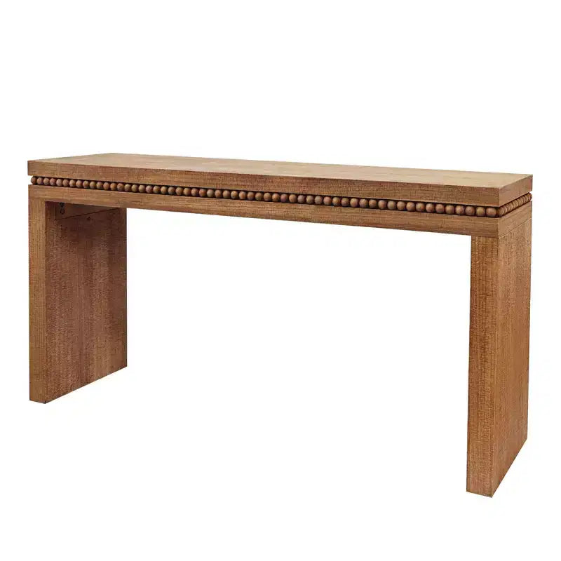 TUYOHW Tavolo Consolle Moderno, Elegante Tavolo da Ingresso con Bordo Decorativo Perlinato, Tavolo da Corridoio per Soggiorno, Ingresso