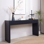 TUYOHW Tavolo Consolle Moderno, Elegante Tavolo da Ingresso con Bordo Decorativo Perlinato, Tavolo da Corridoio per Soggiorno, Ingresso