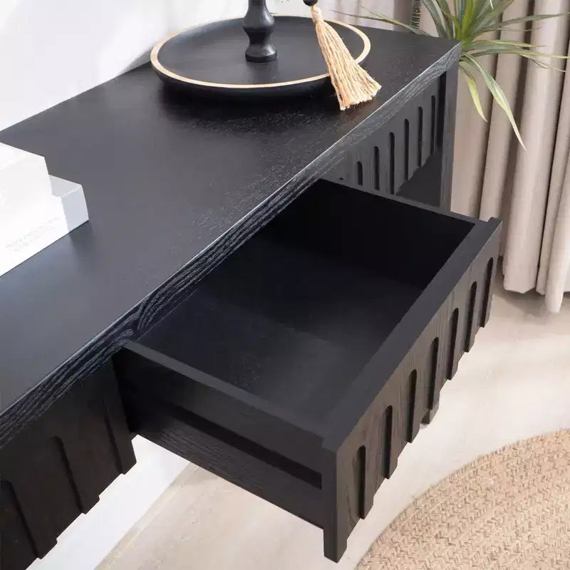 TUYOHW Tavolo Consolle Moderno, Elegante Tavolo da Ingresso con Bordo Decorativo Perlinato, Tavolo da Corridoio per Soggiorno, Ingresso
