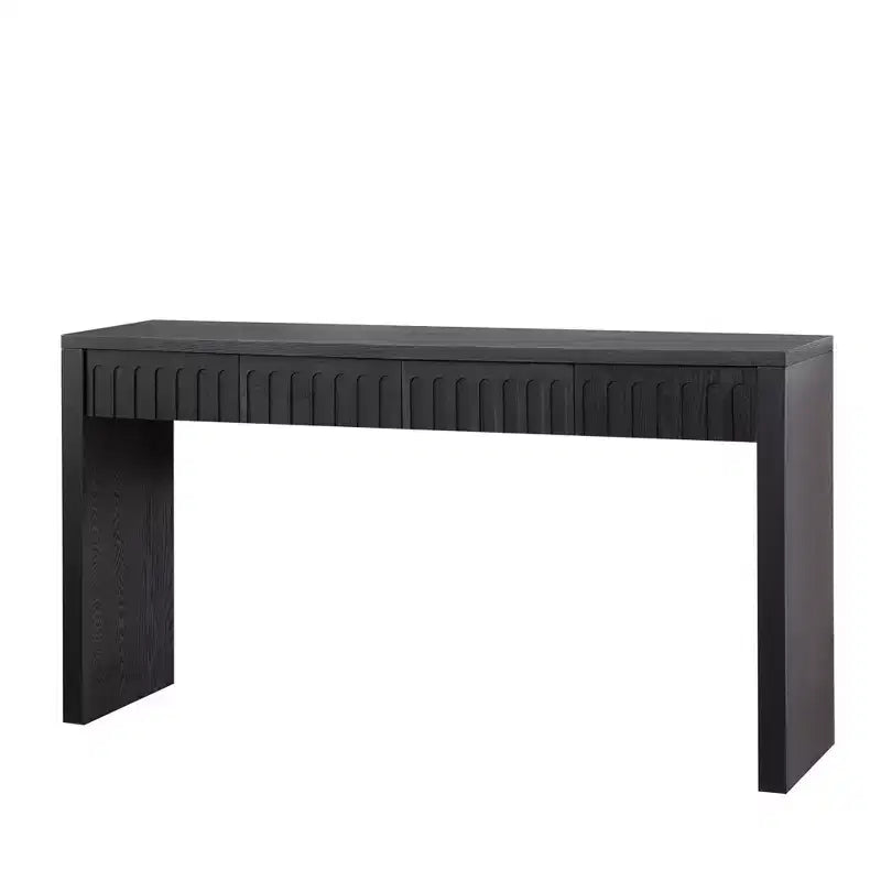 TUYOHW Tavolo Consolle Moderno, Elegante Tavolo da Ingresso con Bordo Decorativo Perlinato, Tavolo da Corridoio per Soggiorno, Ingresso