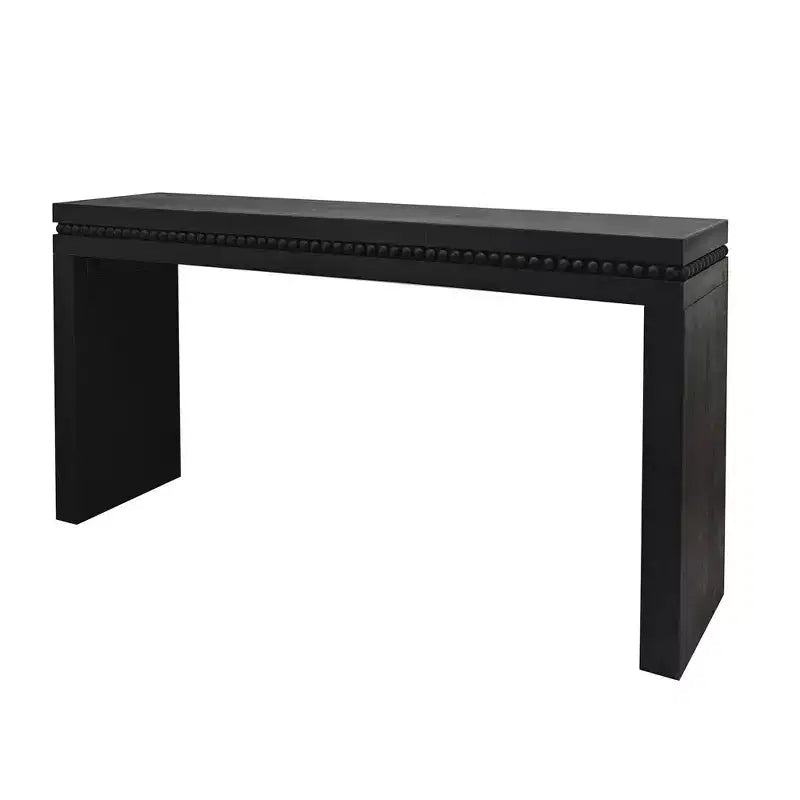 TUYOHW Tavolo Consolle Moderno, Elegante Tavolo da Ingresso con Bordo Decorativo Perlinato, Tavolo da Corridoio per Soggiorno, Ingresso