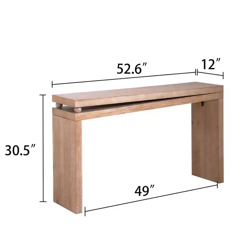 TUYOHW Tavolo Consolle Moderno, Elegante Tavolo da Ingresso con Bordo Decorativo Perlinato, Tavolo da Corridoio per Soggiorno, Ingresso