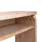 TUYOHW Tavolo Consolle Moderno, Elegante Tavolo da Ingresso con Bordo Decorativo Perlinato, Tavolo da Corridoio per Soggiorno, Ingresso