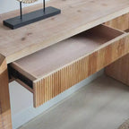 TUYOHW Tavolo Consolle Moderno, Elegante Tavolo da Ingresso con Bordo Decorativo Perlinato, Tavolo da Corridoio per Soggiorno, Ingresso