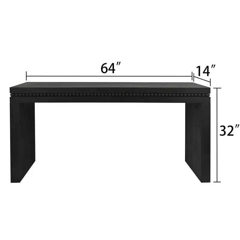 TUYOHW Tavolo Consolle Moderno, Elegante Tavolo da Ingresso con Bordo Decorativo Perlinato, Tavolo da Corridoio per Soggiorno, Ingresso