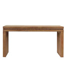 TUYOHW Tavolo Consolle Moderno, Elegante Tavolo da Ingresso con Bordo Decorativo Perlinato, Tavolo da Corridoio per Soggiorno, Ingresso