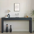 TUYOHW Modern Console Table, Elegant Entryway Table with Decorative Beaded Trim, Hallway Table for Living Room, Entryway