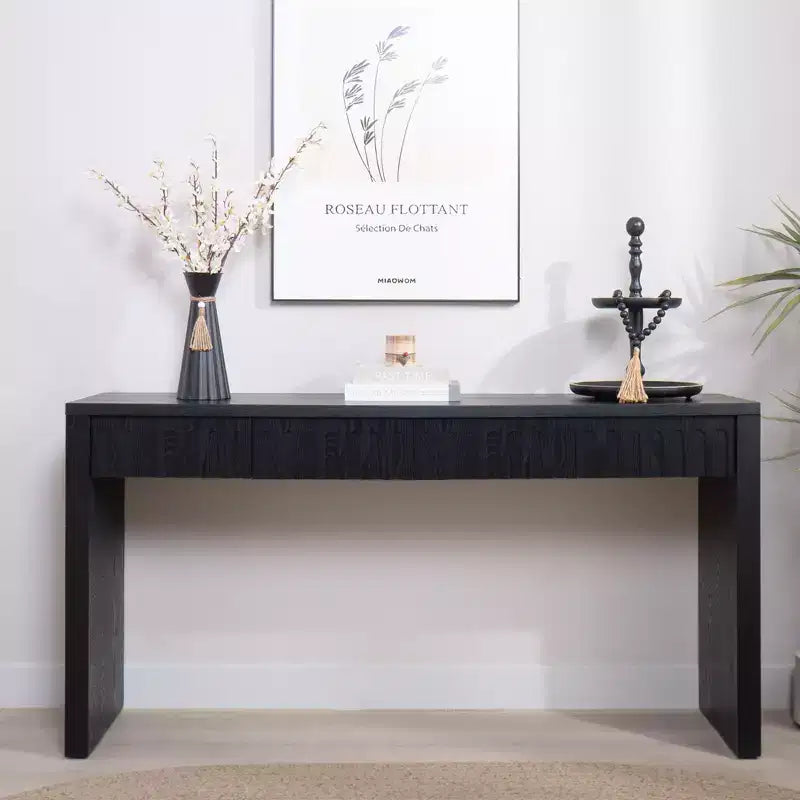 TUYOHW Tavolo Consolle Moderno, Elegante Tavolo da Ingresso con Bordo Decorativo Perlinato, Tavolo da Corridoio per Soggiorno, Ingresso