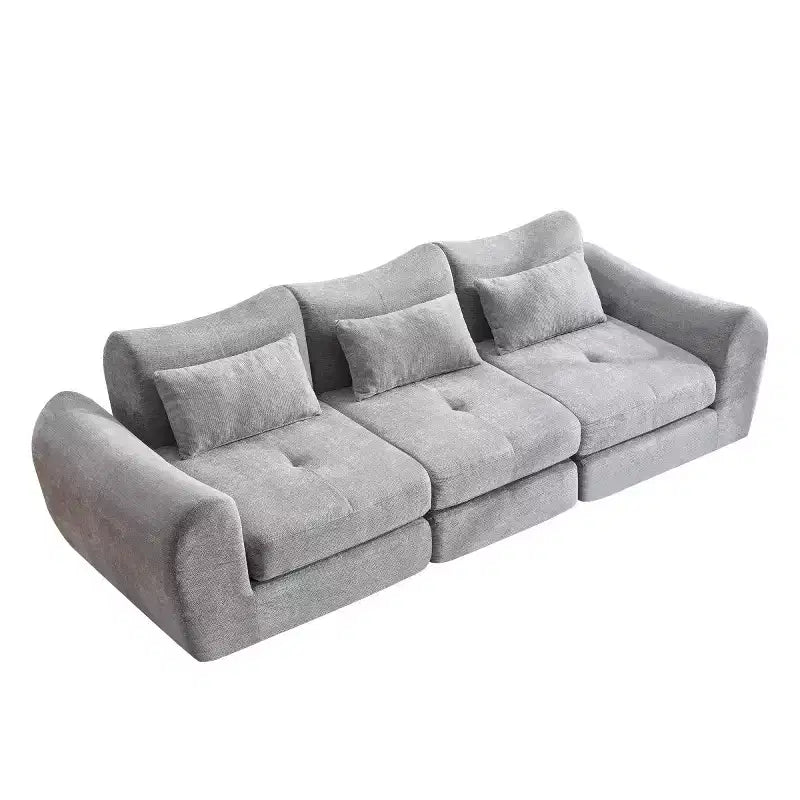 Divano Sezionale Modulare Moderno, Divano Letto Pieghevole Convertibile, Divano Comprimibile in Morbida ciniglia per Soggiorno, Camera da Letto-Panipeachy
