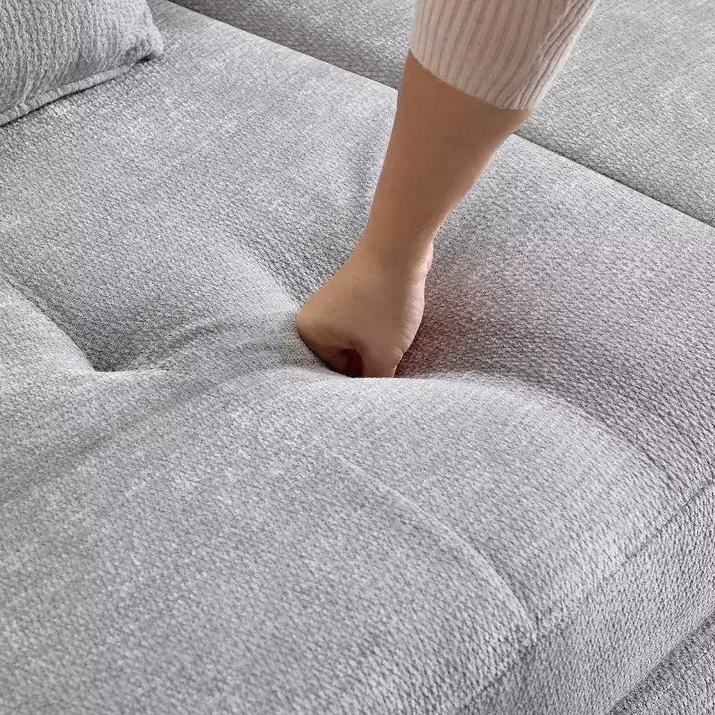 Divano Sezionale Modulare Moderno, Divano Letto Pieghevole Convertibile, Divano Comprimibile in Morbida ciniglia per Soggiorno, Camera da Letto-Panipeachy