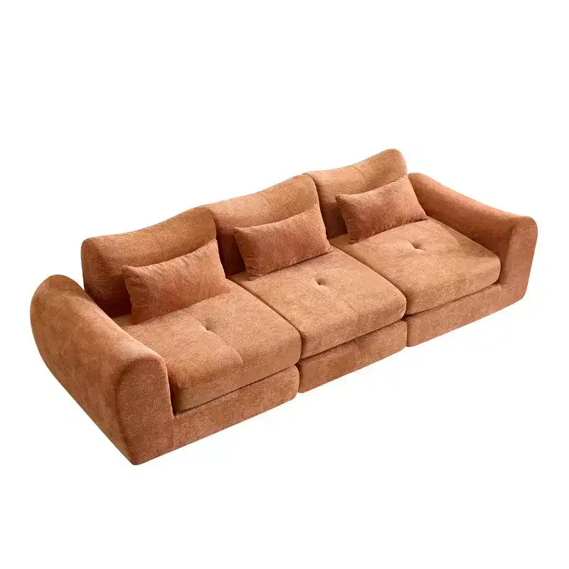 Divano Sezionale Modulare Moderno, Divano Letto Pieghevole Convertibile, Divano Comprimibile in Morbida ciniglia per Soggiorno, Camera da Letto-Panipeachy