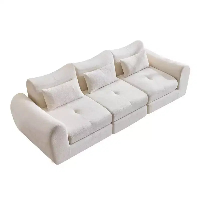 Divano Sezionale Modulare Moderno, Divano Letto Pieghevole Convertibile, Divano Comprimibile in Morbida ciniglia per Soggiorno, Camera da Letto-Panipeachy