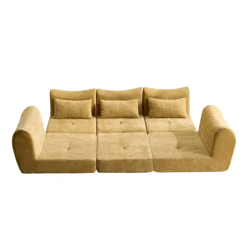 Divano Sezionale Modulare Moderno, Divano Letto Pieghevole Convertibile, Divano Comprimibile in Morbida ciniglia per Soggiorno, Camera da Letto-Panipeachy
