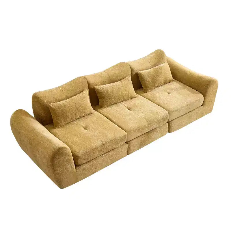 Divano Sezionale Modulare Moderno, Divano Letto Pieghevole Convertibile, Divano Comprimibile in Morbida ciniglia per Soggiorno, Camera da Letto-Panipeachy