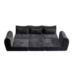Divano Sezionale Modulare Moderno, Divano Letto Pieghevole Convertibile, Divano Comprimibile in Morbida ciniglia per Soggiorno, Camera da Letto-Panipeachy