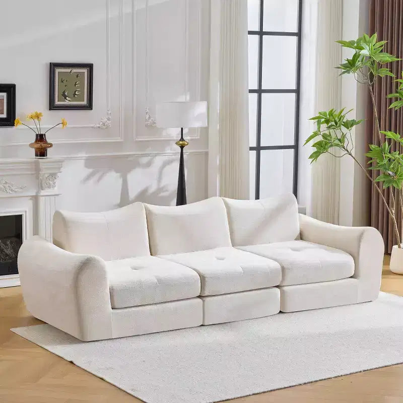Divano Sezionale Modulare Moderno, Divano Letto Pieghevole Convertibile, Divano Comprimibile in Morbida ciniglia per Soggiorno, Camera da Letto-Panipeachy