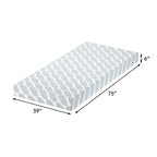 EHMKNP Materasso 6 pollici per letto singolo/piazza e mezza, per adulti e ragazzi, in memory foam rinfrescante, con fodera lavabile rimovibile, rigidità media