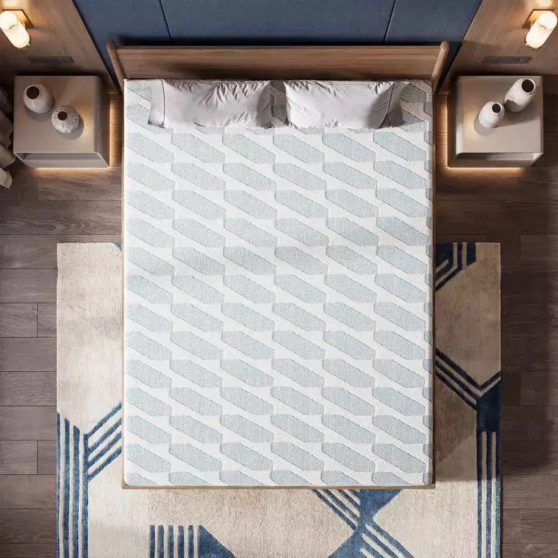EHMKNP Materasso 6 pollici per letto singolo/piazza e mezza, per adulti e ragazzi, in memory foam rinfrescante, con fodera lavabile rimovibile, rigidità media