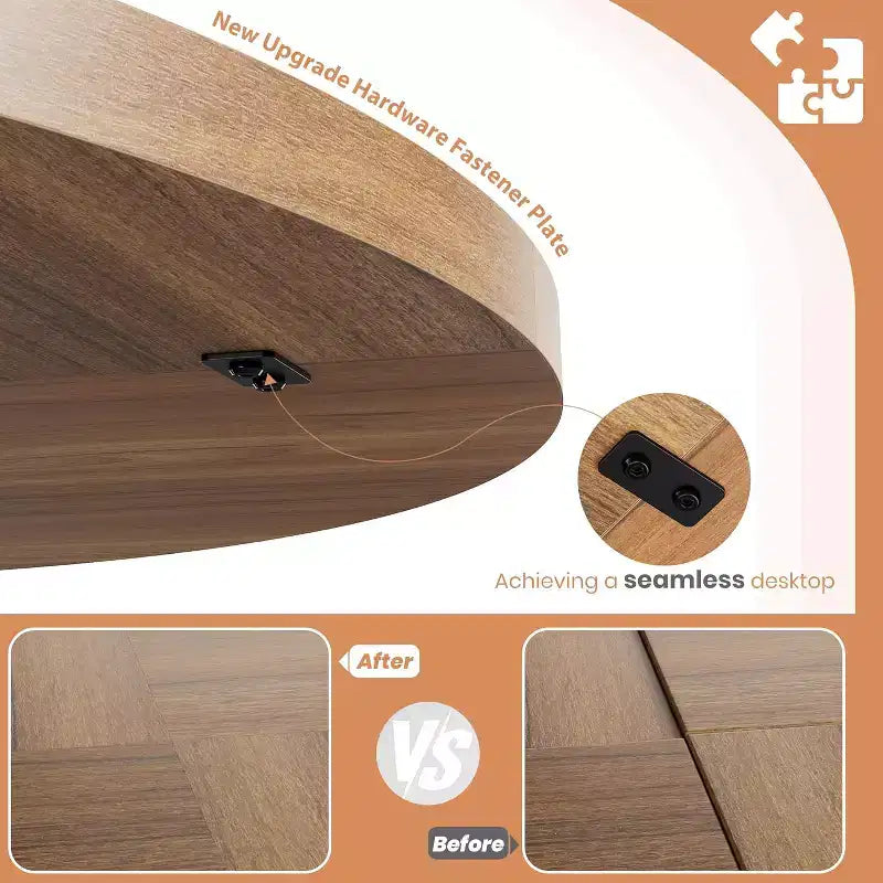 Tavolo da pranzo rotondo per 4-6 persone - Tavolo da cucina circolare da 47 pollici con base a piedistallo robusta, mobili da sala da pranzo per piccoli spazi in cucina