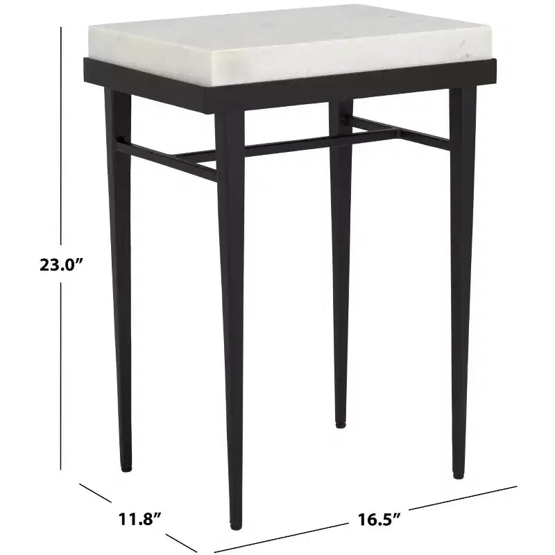 Tavolino Eldin in Marmo - ACC3746 - Crema/Nero - Safavieh