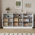 Caratteristiche della camera da letto: contenitore a 9 cassetti con cassetti, pavimenti in legno di grandi dimensioni e cassettiere, colore bianco