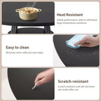 Tavolo da pranzo rotondo per 4-6 persone, tavolo da cucina rustico da 120 cm con contenitore, tavoli da pranzo circolari per cucina, sala da pranzo, soggiorno, sala riunioni