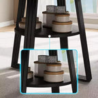 Tavolo da pranzo rotondo per 4-6 persone, tavolo da cucina rustico da 120 cm con contenitore, tavoli da pranzo circolari per cucina, sala da pranzo, soggiorno, sala riunioni
