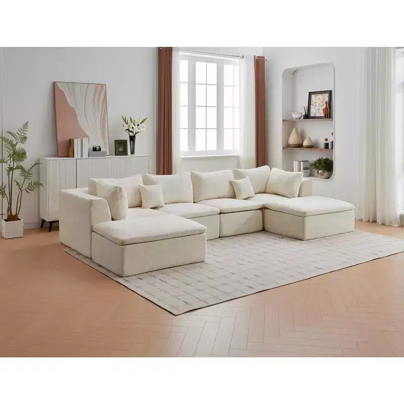 COZONY Divano Moderno 80 pollici con Portabicchieri, Divano a 3 posti con seduta profonda, Comodo Divano per Soggiorno, Ufficio, Appartamento