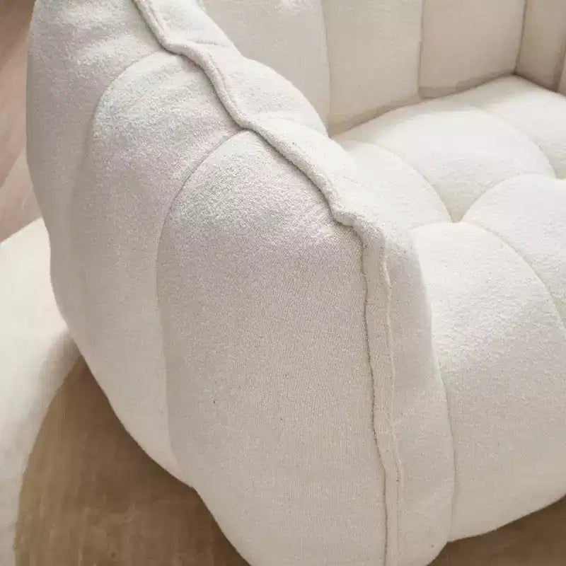 Pouf morbido con schiuma ad alta resilienza, divano pigro quadrato con poggiapiedi, fodera per adulti per giocare, leggere o guardare la TV
