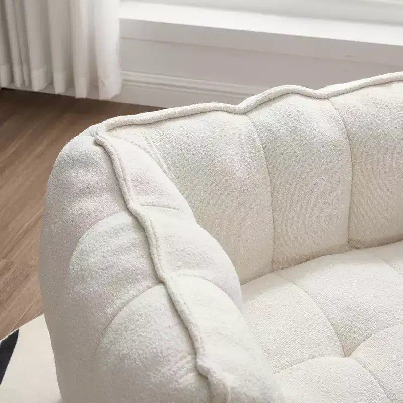 Pouf morbido con schiuma ad alta resilienza, divano pigro quadrato con poggiapiedi, fodera per adulti per giocare, leggere o guardare la TV