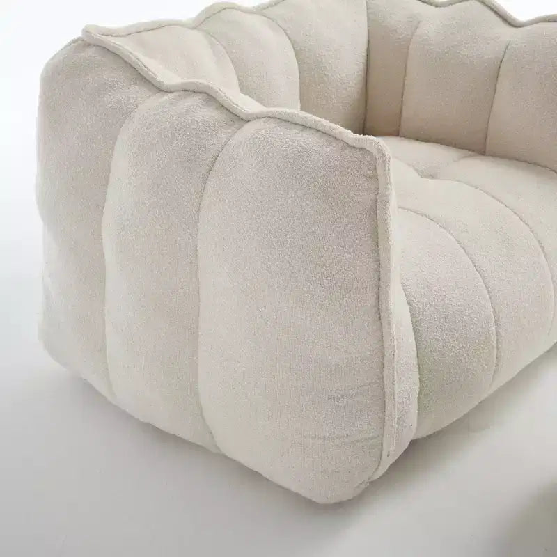 Pouf morbido con schiuma ad alta resilienza, divano pigro quadrato con poggiapiedi, fodera per adulti per giocare, leggere o guardare la TV