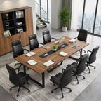 MAYEERTY 94.5 Business Style Rectangular Conference Table, Sturdy 8-10 Person Office Training Table with Adjustable Feet