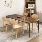 Costway Set di 2 Sedie da Pranzo Moderne con Sedile Ampio e Schienale Curvo Piedini Regolabili