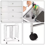 Gymax carrello contenitore mobile a 20 cassetti arcobaleno/nero/trasparente/grigio + beige + giallo/multicolore/macaron/sfumato rosa/grigio/rosa acceso/arancione/viola/bianco