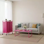 Gymax carrello contenitore mobile a 20 cassetti arcobaleno/nero/trasparente/grigio + beige + giallo/multicolore/macaron/sfumato rosa/grigio/rosa acceso/arancione/viola/bianco