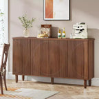Credenza Lantine Buffet: Mobile contenitore moderno con ante, adatto per soggiorno, cucina, sala da pranzo (Marrone). Del negozio Lantine.