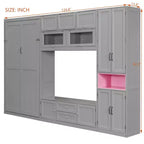 Letto a scomparsa singolo con armadietti e porta TV, letto a scomparsa singolo in legno con mensole portaoggetti, letto a scomparsa a cassapanca con 2 cassetti